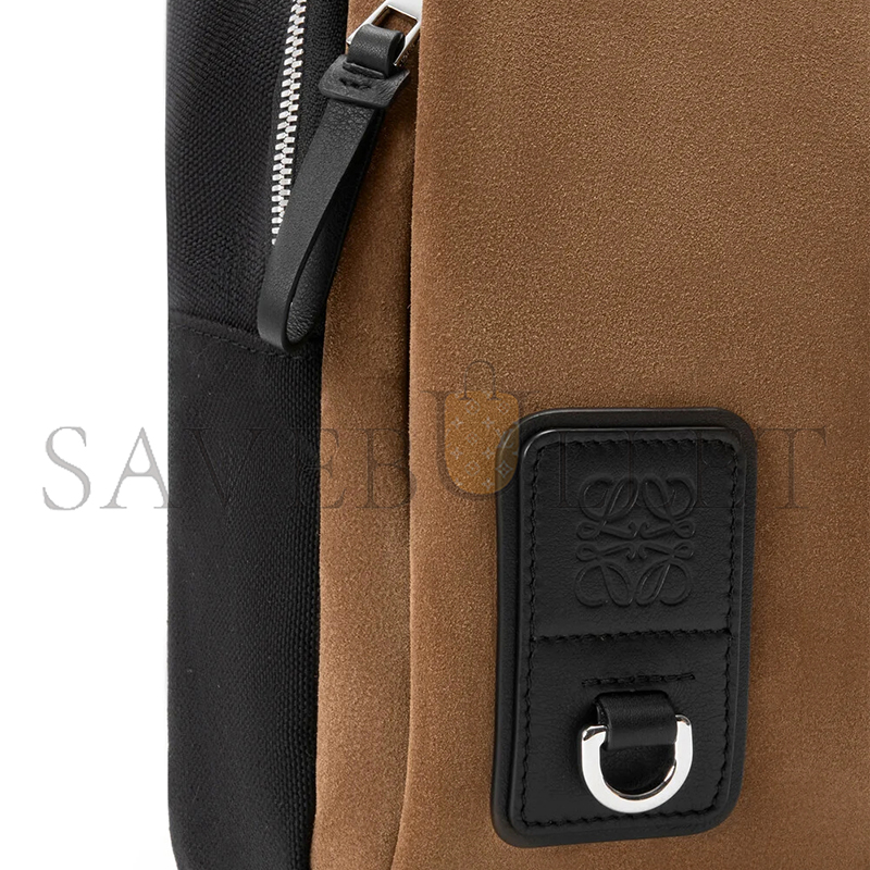 L0ew* FLEX SLING IN CANVAS AND SUEDE BFLXFXSX01 (31*18*10cm)